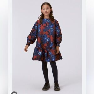 Molo Blue and Red Floral Kids Dress